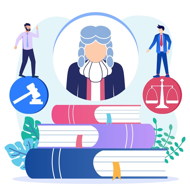 Vector illustration vector graphic cartoon character of laws and regulations