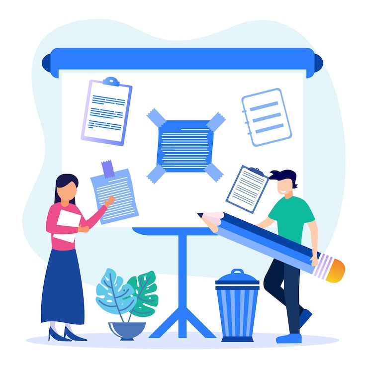Vector illustration vector graphic cartoon character of paper notes for writing memos and reminders
