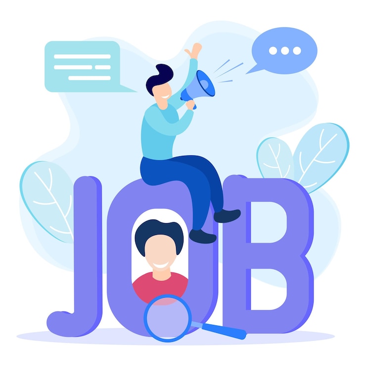वेक्टर illustration vector graphic cartoon character of recruitment
