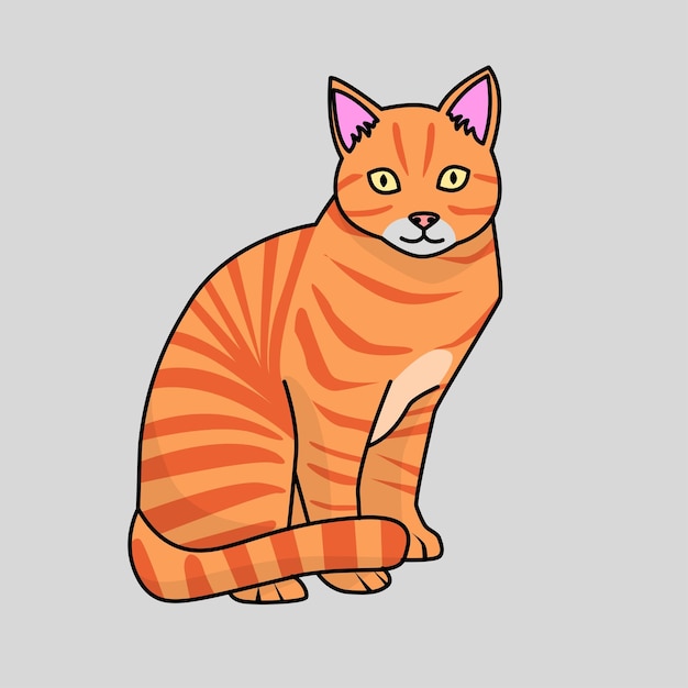 Иллюстрационная векторная графика кошки