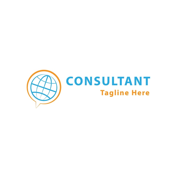 Иллюстрационная векторная графика дизайна логотипа Consultan