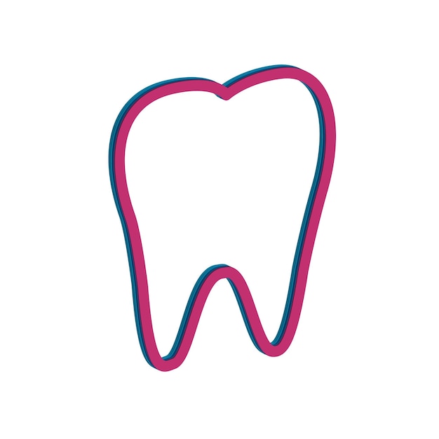 Illustration Vector graphic of dental icon template