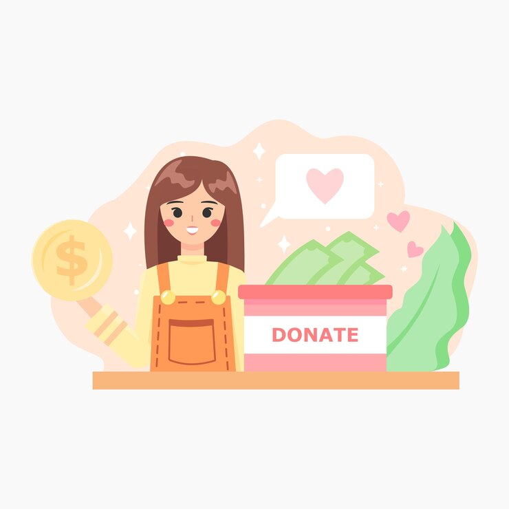 Vector 寄付の概念のイラスト ベクター グラフィック