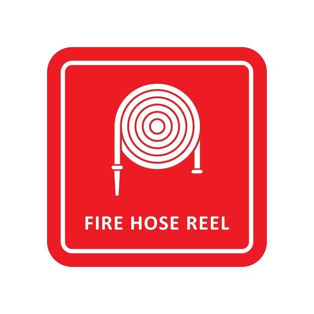 Vector illustration vector graphic of fire hose reel icon