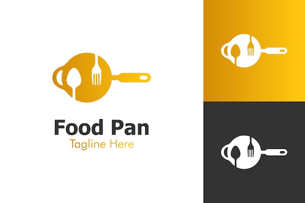 Иллюстрационная векторная графика логотипа Food Pan идеально подходит для использования в пищевой компании