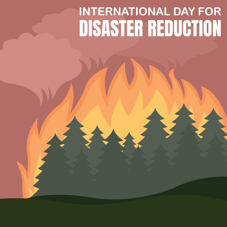 Vector illustration vector graphic of forest fires produce thick smoke perfect for international day