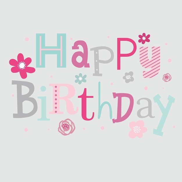 Vector illustration vector graphic of happy birthday greetings perfect for greeting card etc