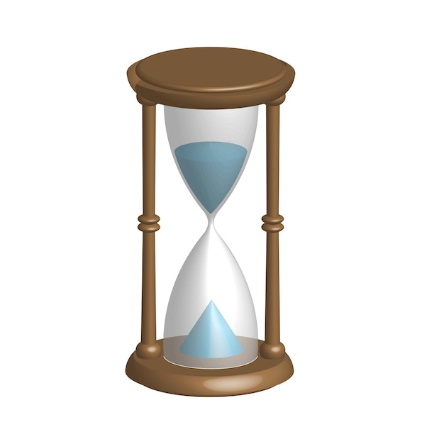 Illustration Vector Graphic of  hourglass 3D design