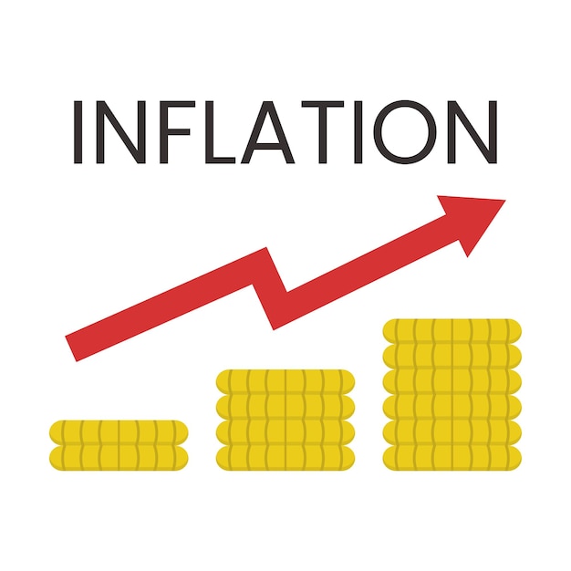 インフレのイラスト ベクター グラフィック 金融危機