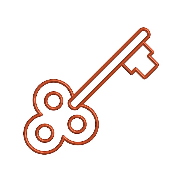 Illustration Vector graphic of key icon template