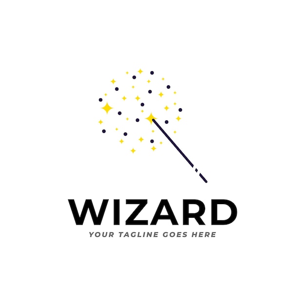 illustration vector graphic logo designs logogram pictogram logo combination wizard witch