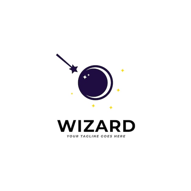 illustration vector graphic logo designs logogram pictogram logo combination wizard witch