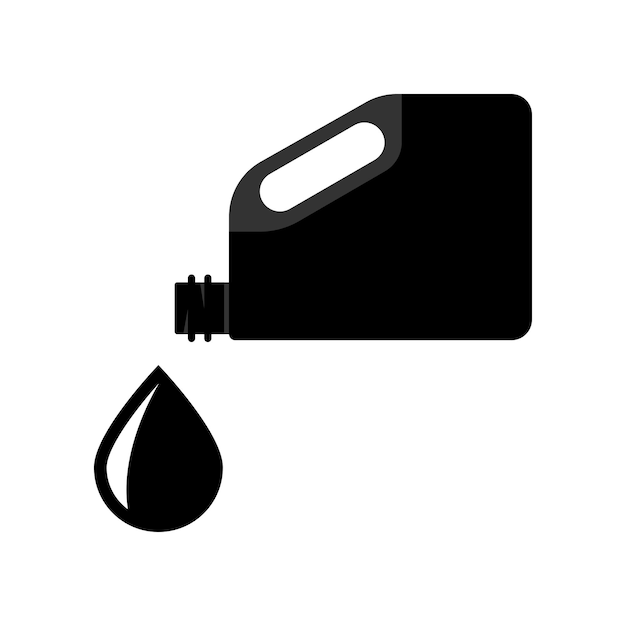 Illustrazione grafica vettoriale dell'icona di lubrificazione dell'olio della macchina