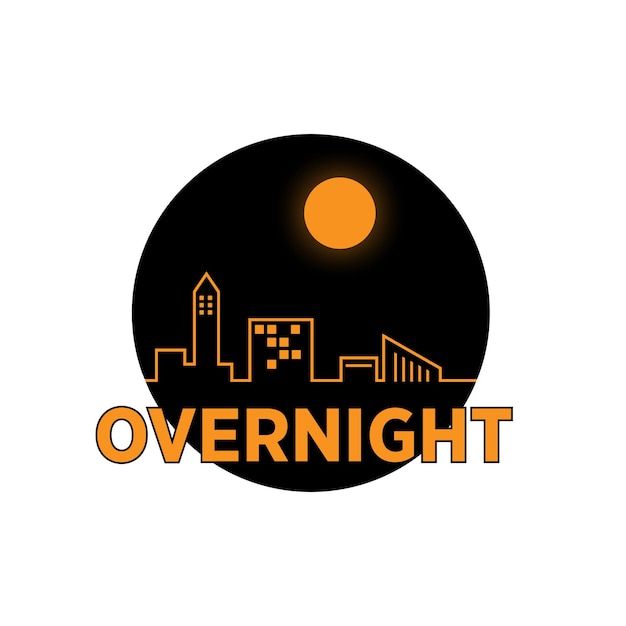 Illustration vector graphic of night city