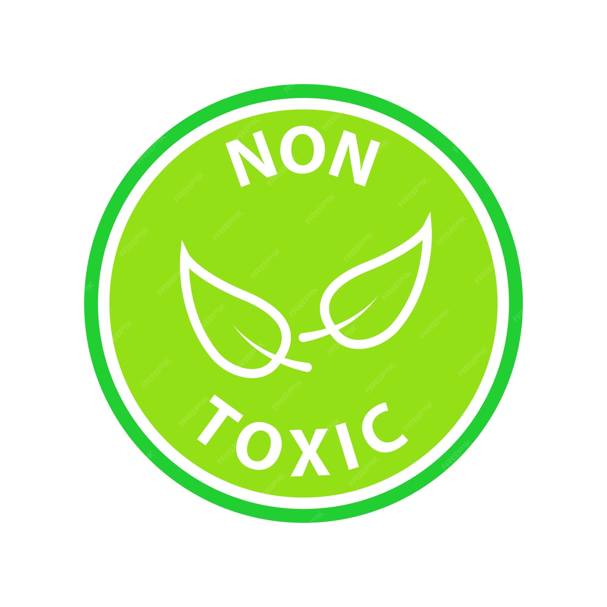 Non toxic label or sticker Royalty Free Vector Image