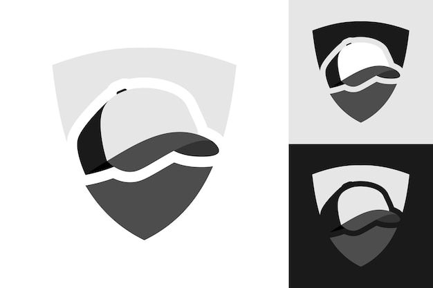 Иллюстрационная векторная графика логотипа cap emblem идеально подходит для использования в магазине компании