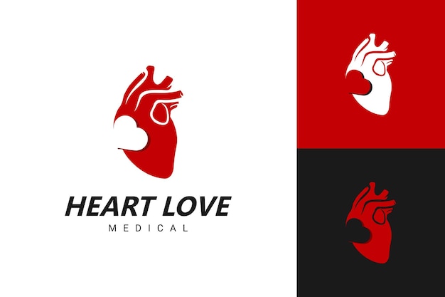 Иллюстрация векторная графика сердца любви логотип. идеально подходит для использования в компании сектора здравоохранения