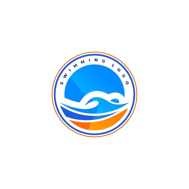 Иллюстрационная векторная графика swimming logo