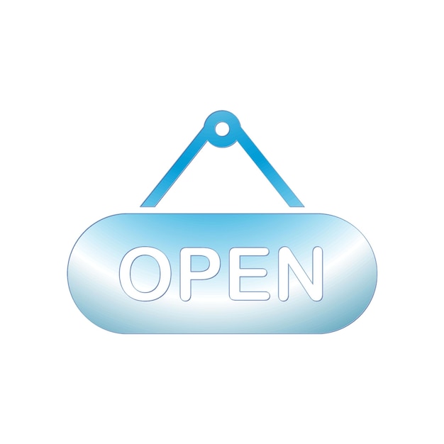 Illustration Vector graphic of Open sign icon