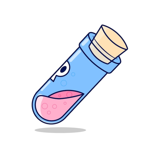 Vector illustration vector graphic of pink potion cartoon design style good for asset and element design