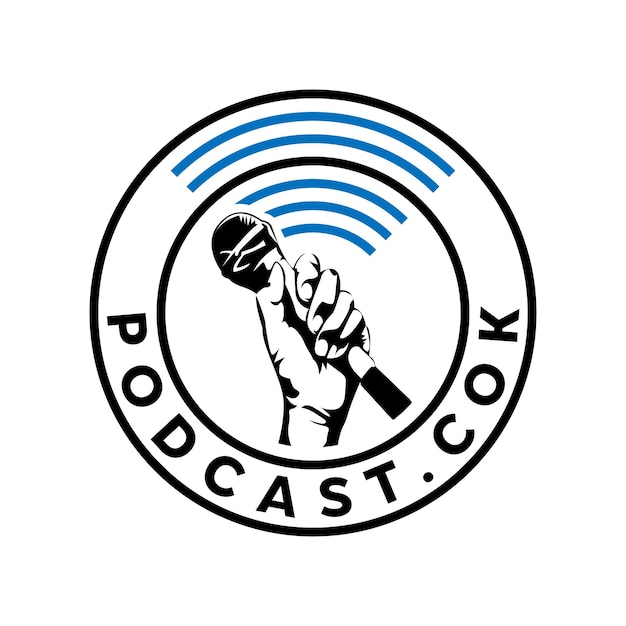 illustration vector graphic of podcast logo