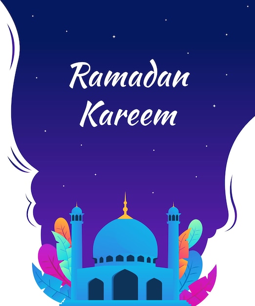 Illustrazione grafica vettoriale del ramadan kareem