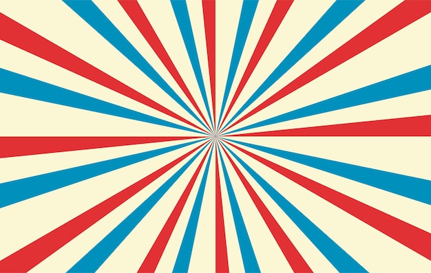 Illustration vector graphic retro red blue circus comic background