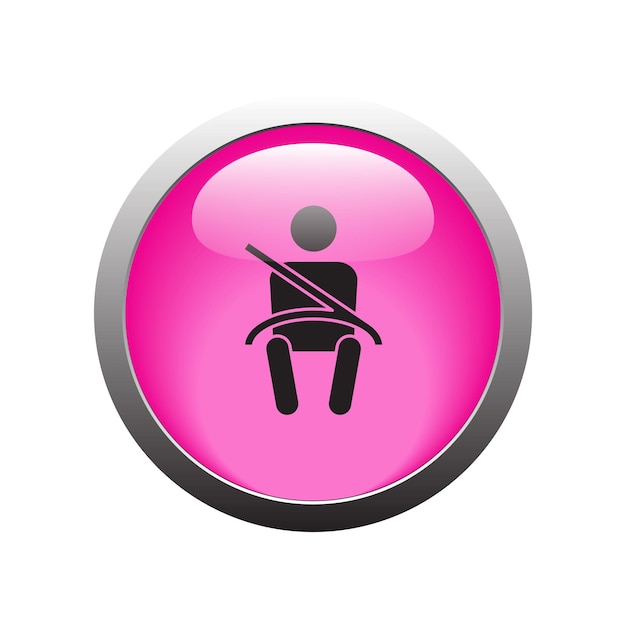 Illustration Vector Graphic of Seat Belt icon