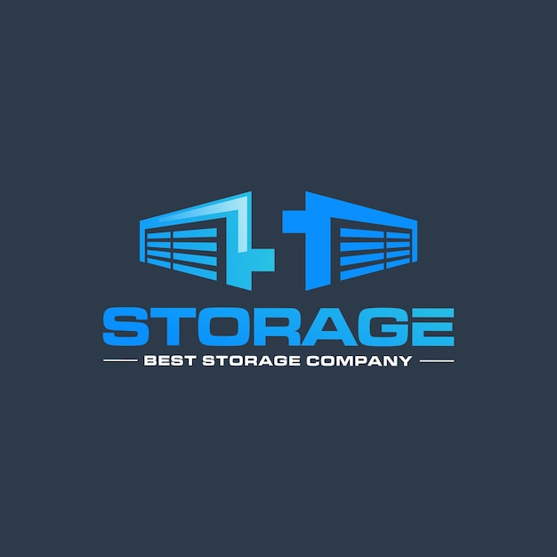 Illustration vector graphic of self storage company logo design template