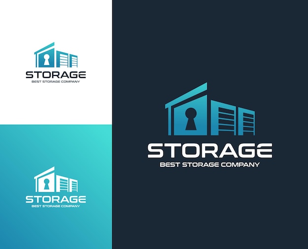 Vector illustration vector graphic of self storage company logo design template