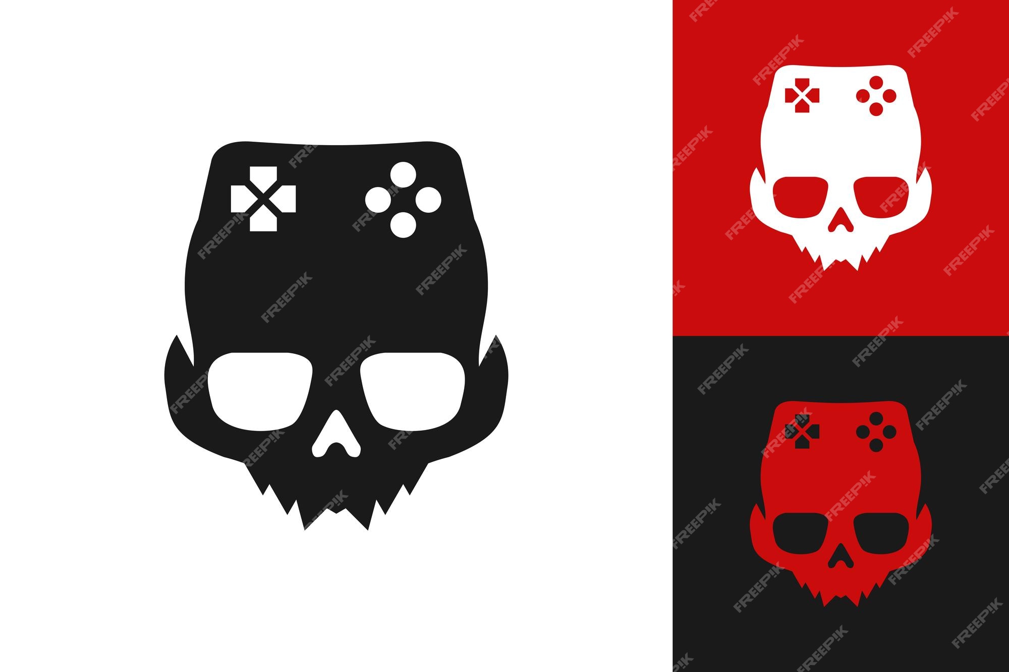 Skull Gaming Logo Vector Art, Icons, and Graphics for Free Download