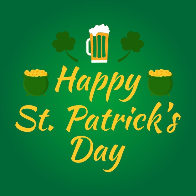 Illustration vector graphic St patricks day background template