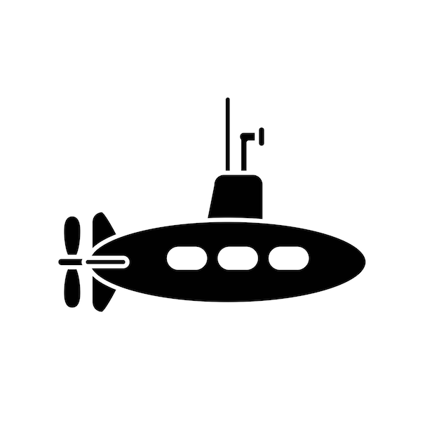 Illustration Vector graphic of submarine icon