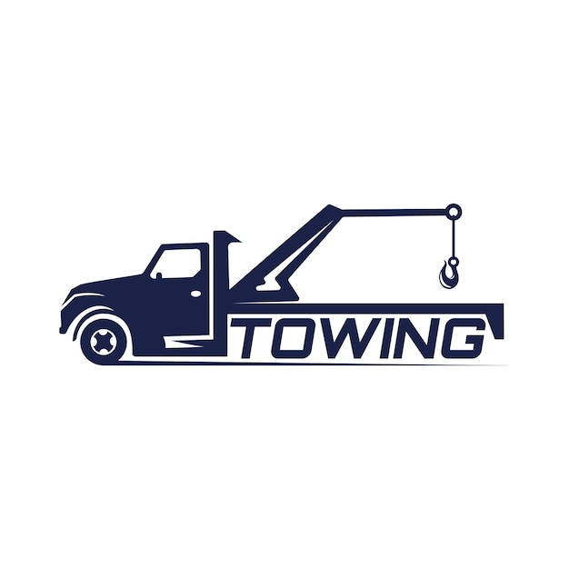 Illustration vector graphic of towing truck service logo