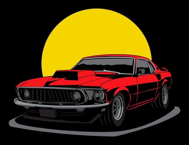 Illustration vector graphic of vehicle car design