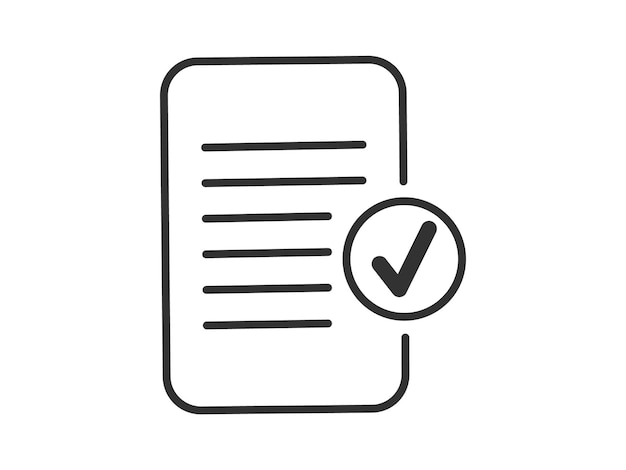 Иллюстрация векторная икона, изображающая документы, подходящие для веб- и мобильных приложений