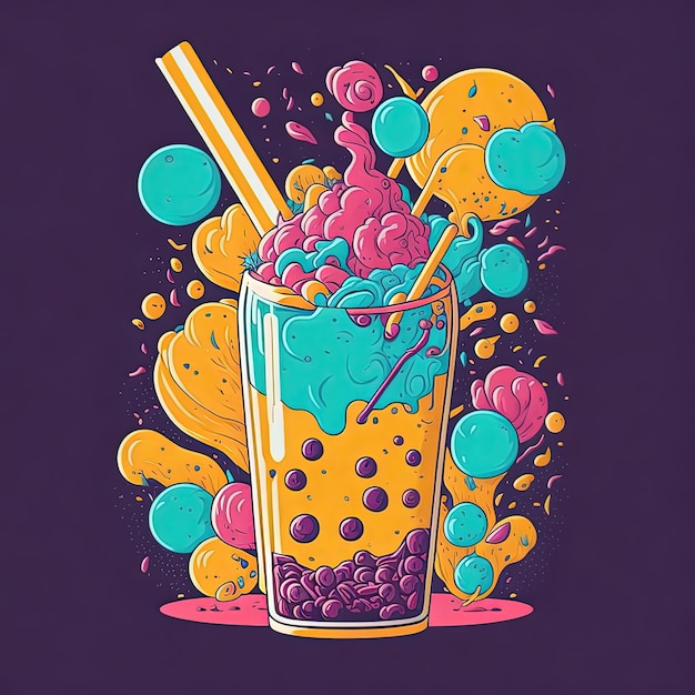 illustration vector Juice Fruites