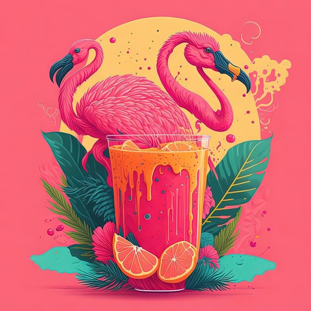 Vector illustration vector juice fruites