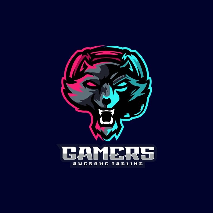 Иллюстрация векторного стиля талисмана Rhino Gamer