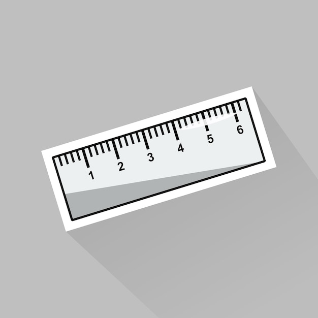 Illustration Vector of Ruler in Flat Design