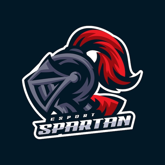 Illustration Vector Spartan Esport Mascot Logo Style