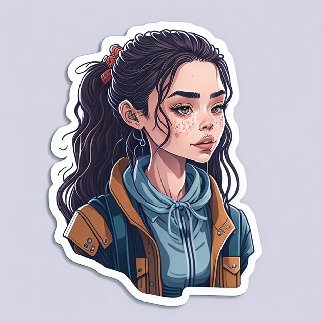 illustration vector sticker design character