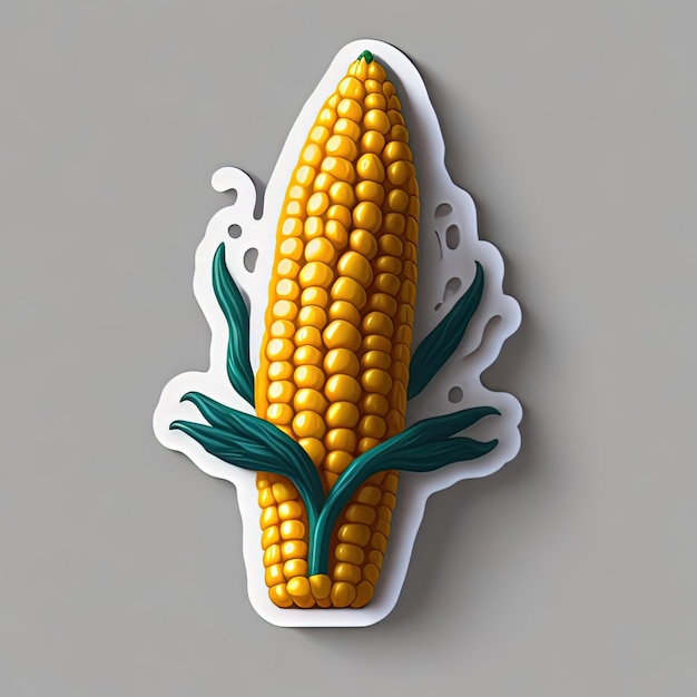 Vector illustration vector sticker design fruits and vegetables