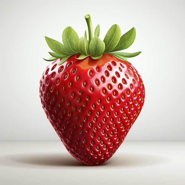 Vettore illustrazione vettore fragola bacca rossa cibo frutta naturale dolce fresco sano biologico