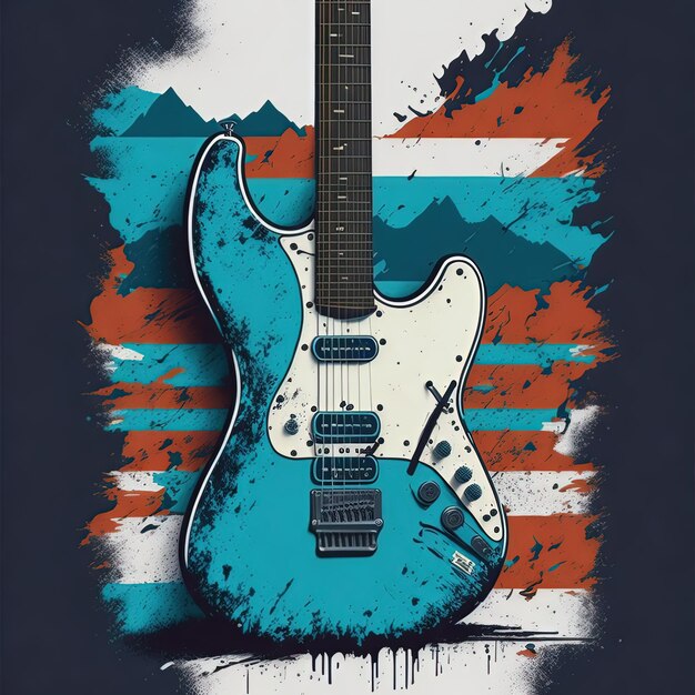 Vector illustration vector t shirt music design