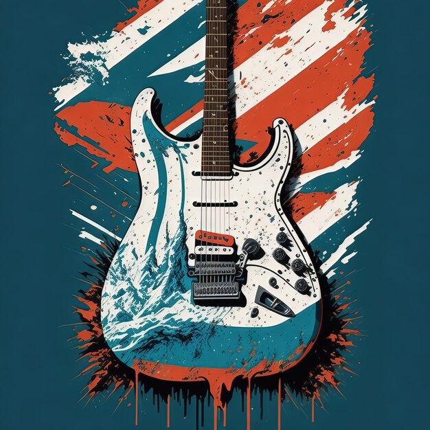 Vector illustration vector t shirt music design