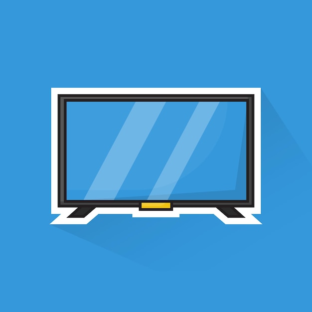 Vector illustration vector of television in flat design