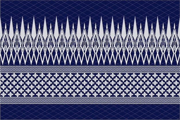 Illustrazione vettoriale tradizione disegno etnico azteco per l'industria tessile e tessile