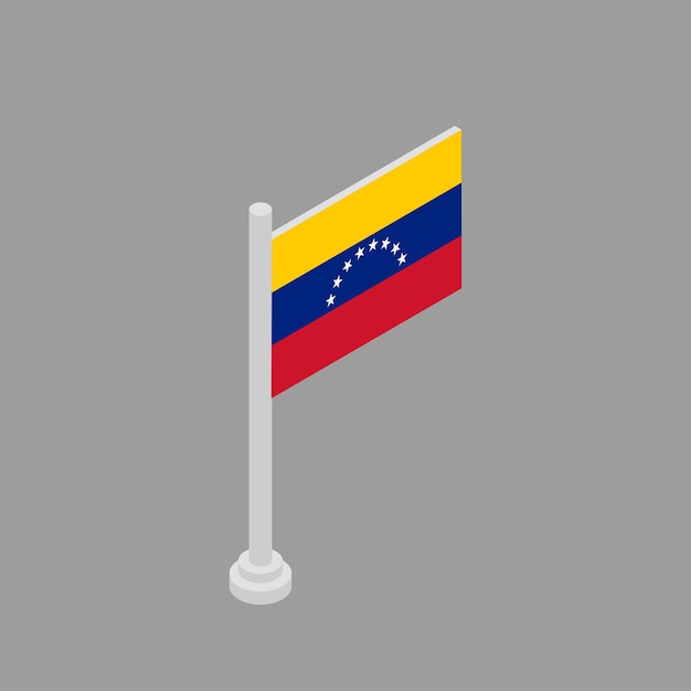 Illustration of Venezuela flag Template