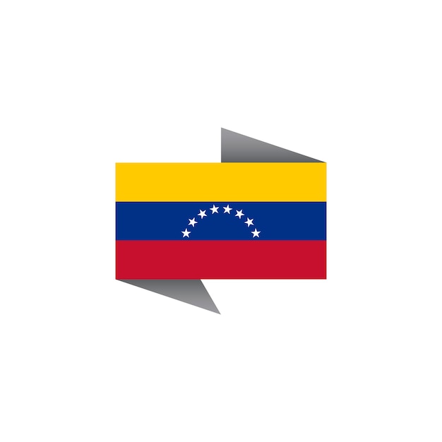 Illustration of venezuela flag template